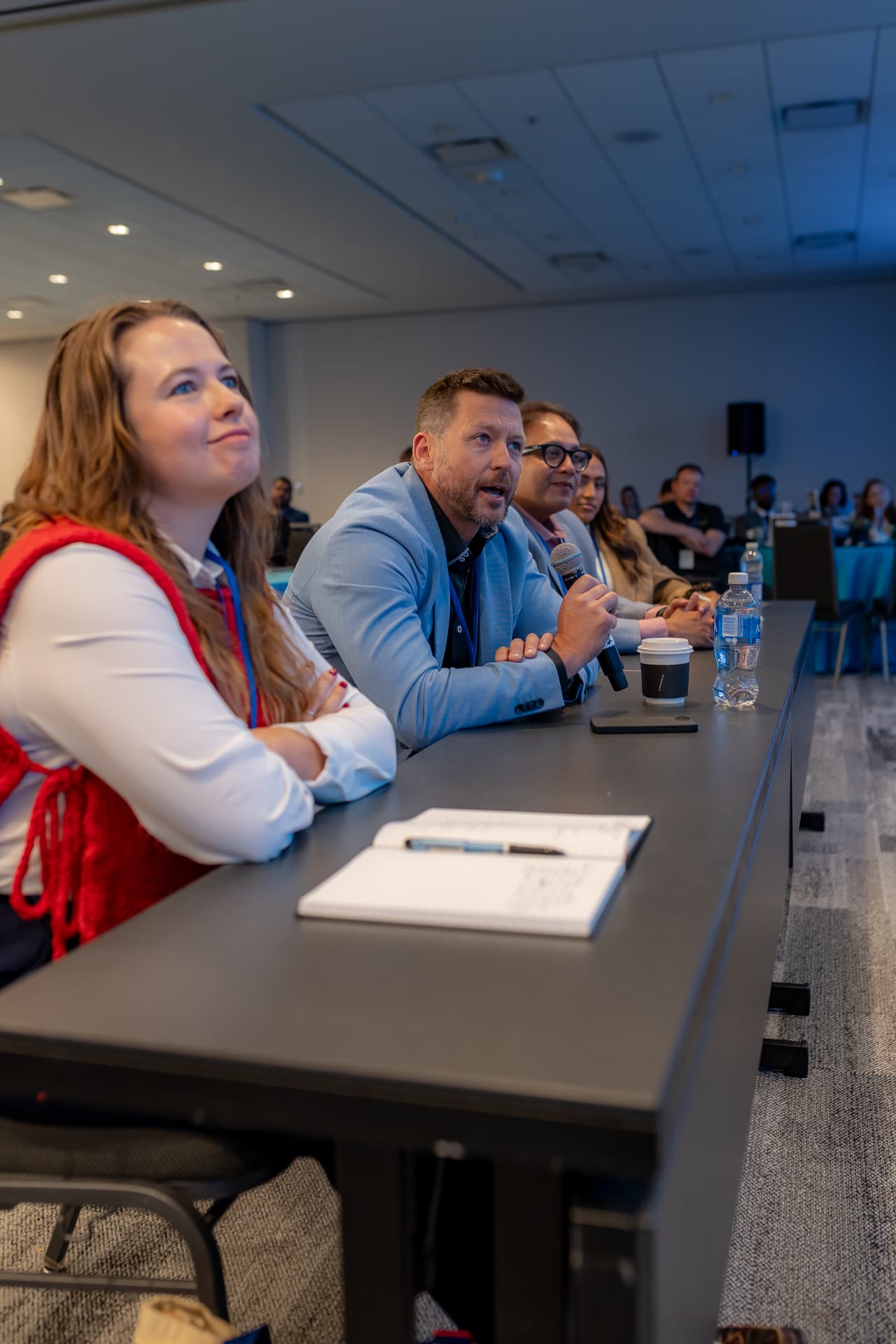 Eddie Francis participates in the pitch panel at BioPort 2026